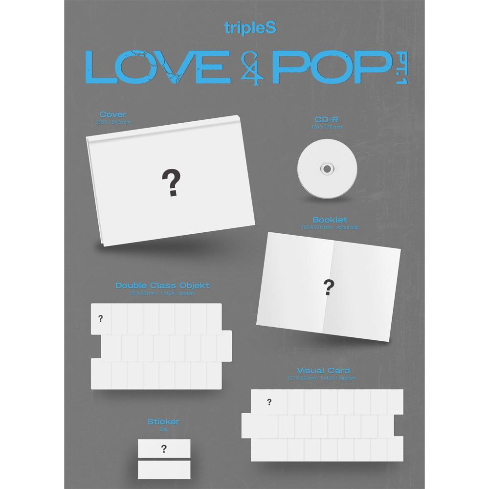 [Pre-Order] tripleS LOVE&POP Pt.1 Kpop Album CD Photocard Official B Version