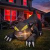 Décorations Gonflables de Chat Accroupi pour Halloween, Jardin, Pelouse
