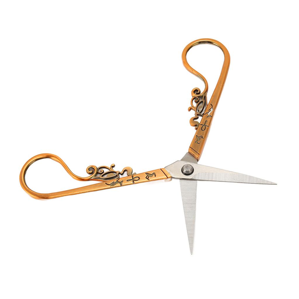 Embroidery Sewing Scissor Vintage Scissor Portable Stainless Steel Retro Scissors for Needlework Crochet