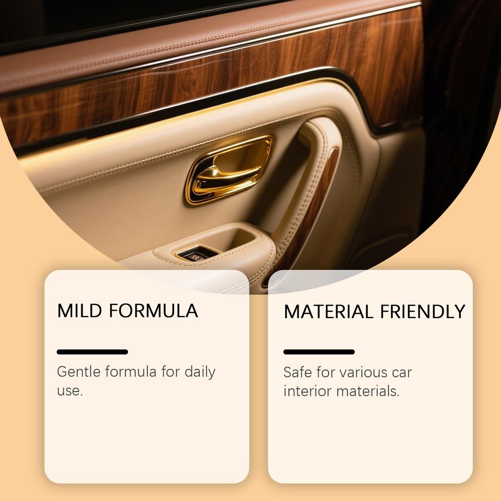 Interior Detailer Spray for Car Surfaces Mild Formula Non-Greasy Safe for Vehicle Interiors 120ML 4 1FL OZ Cleaning and Maintenance Solution