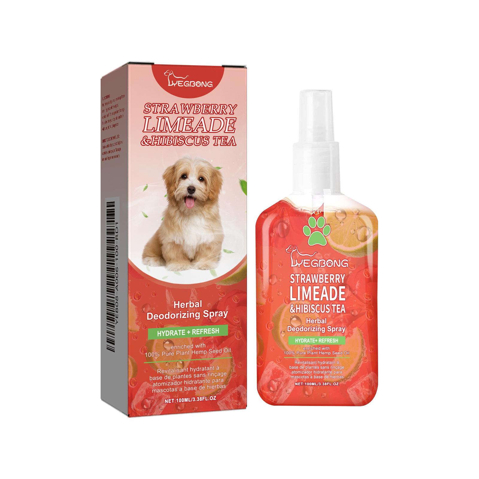 

YEGBONG дезодорант-спрей для домашних животных, удаление запаха в помещении, удаление запаха мочи кошек и собак, очиститель свежести 100ML