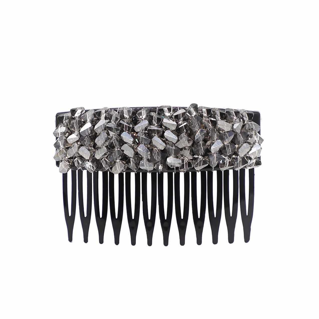 

Teeth Hair Headwear Comfortable Invisible Hair Clip Rhinestone Comb Hair Clip Korean For Exercising Special Occasions Back Of чёрный