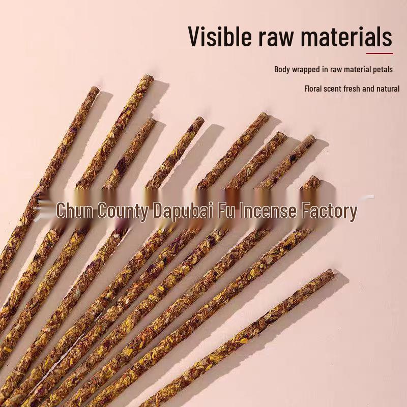 Handmade Flower Petal Incense Sticks: Rose, Jasmine, Gardenia, Osmanthus, Lavender - Ideal for Home Use