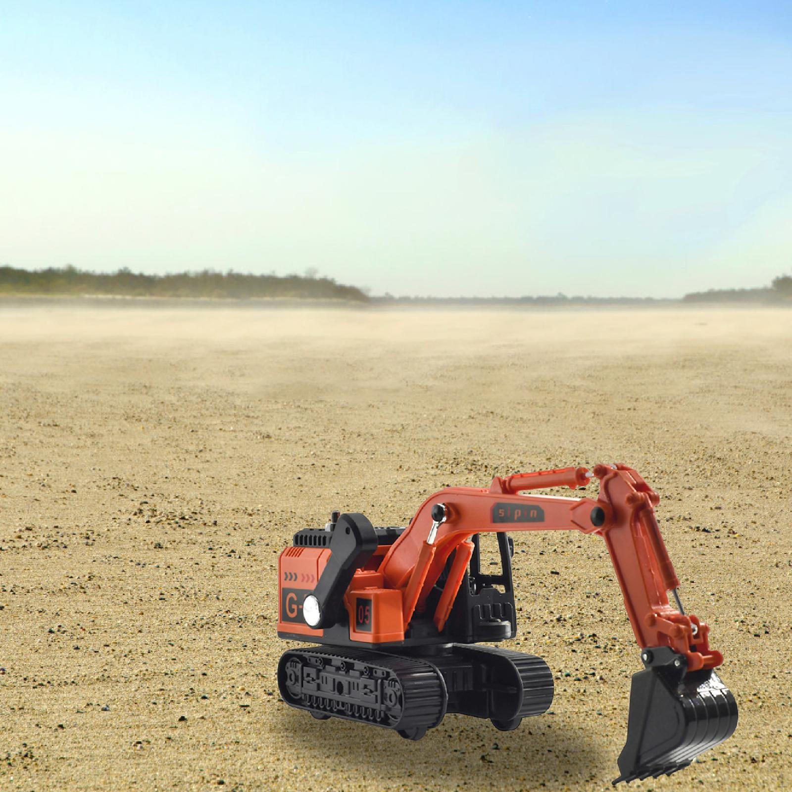 

Toy Construction Vehicle Imaginative Play Birthday Gift Model Educational Truck оранжевый