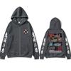 Anime Male and Female Demon Killer Kamado Tanjirou Genya Eye Pattern Casual Cool Zipper Hoodie