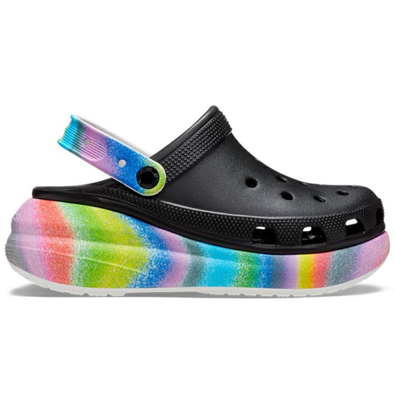 Crocs Classic Crush Spray Dye Clog Unisex  Black
