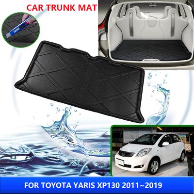 For Toyota Yaris XP130 130 2015 2011~2019 2016 2017 Car Trunk Mat High Temperature Resistant Storage Carpet Interior Accessories