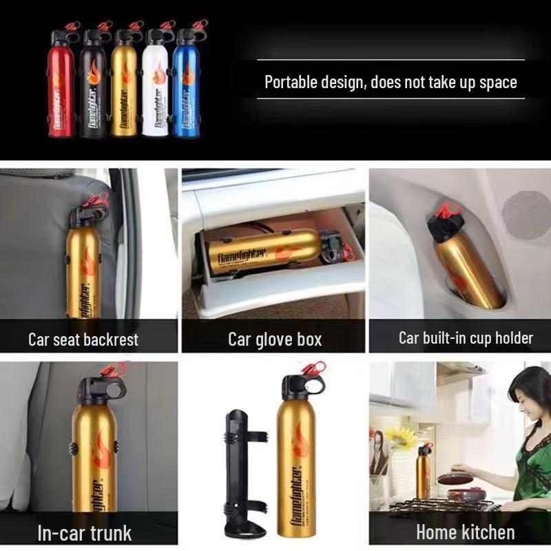520g Portable Dry Powder Fire Extinguisher for Car & Home - Flame Warrior