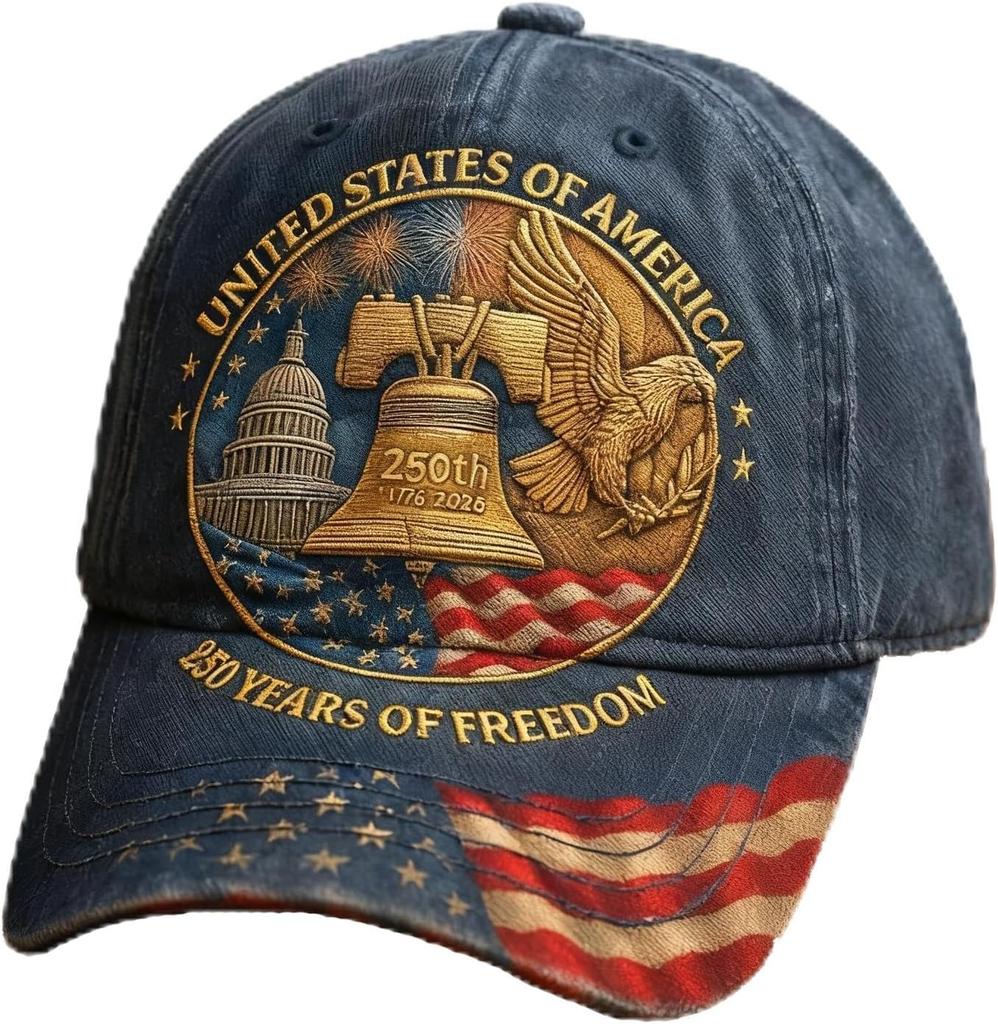 250Th Anniversary Usa Baseball Hat Eagle 250 Year American Anniversary Cap Patriotic Marine Veterans Hat