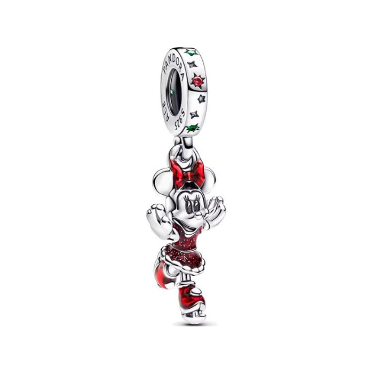 Pandora Disney Minnie Ice Skating Charm Women Charm Multicolor 793530C01 Box