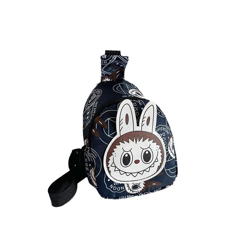 Eyecatching And Stylish Nylon Childrens Chest Bag Featuring Playful Cartoon Designs In Colors Various