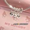Sanrio Bell Bracelet for Female Students, Cute and Sweet Wristband for Best Friends, Kuromi, My Melody, Cinnamoroll Small Gift