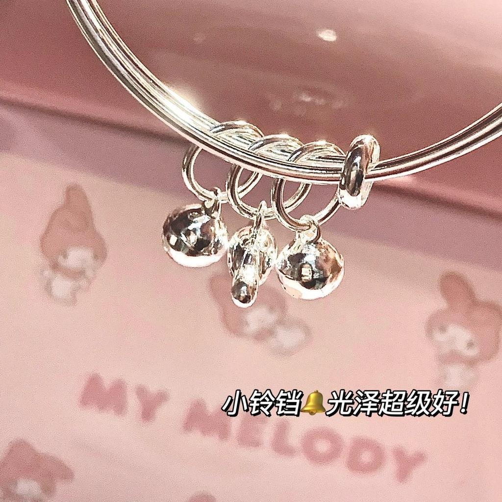 Sanrio Bell Bracelet for Female Students, Cute and Sweet Wristband for Best Friends, Kuromi, My Melody, Cinnamoroll Small Gift