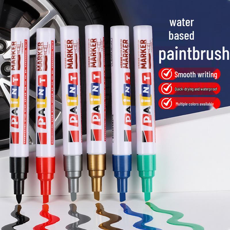Waterproof Quick-Dry Fade-Resistant Paint Pen for Tires, Graffiti, Metal Touch-Ups, and Construction Marking