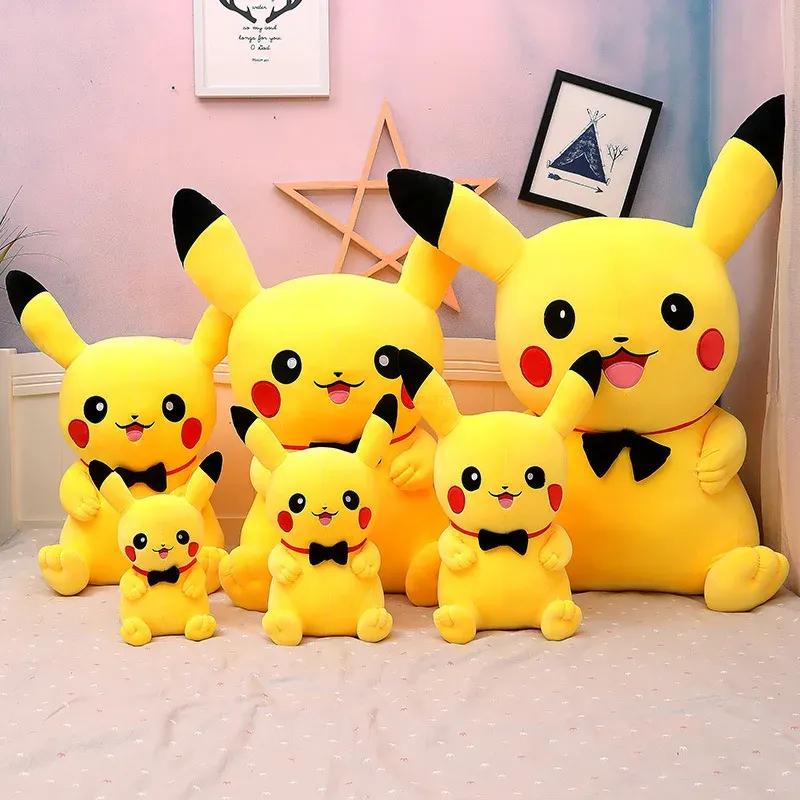 Pokemon Anime Figures Pikachu Kawaii Peluche Doll Stuffed Toys Very Cute Plush Room Decor Kids Xmas Birthday Gifts Cuddly Fluffy Huggable Comfort