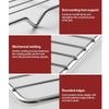 New Stainless Steel Cooling Rack Non-stick Silver BBQ Tray Baking Tray