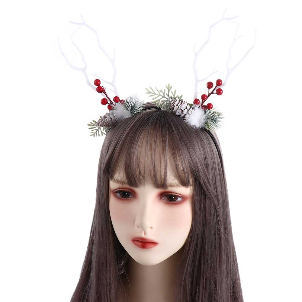Branch Deer Horns Flower Hair Accessories Antlers Headband Korean Style Head Hoop Women Hair Band