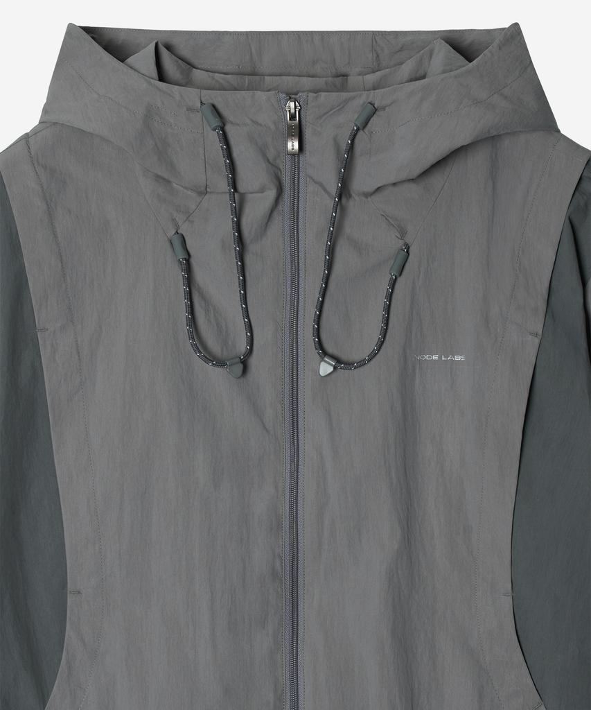 Node Labs Dev:10 Paneld Windbreaker Jacket_Gray