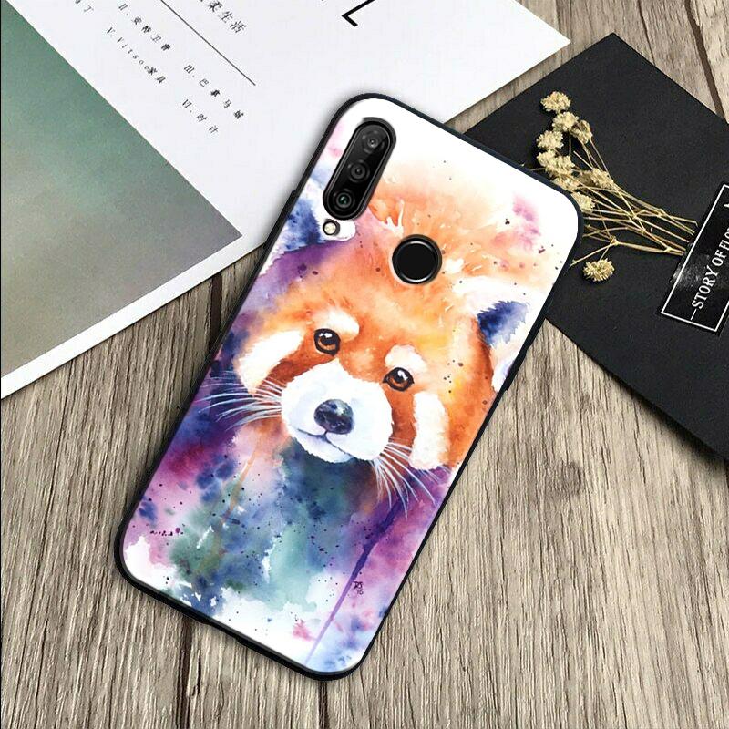 Roter Panda Niedliches Tier Für Huawei Nova Y70 Y91 Y61 Y72 Y73 Y90 Y60 3i 7i 8i 11 12i 9 10 SE P20 P30 Pro P40 Lite Hülle