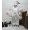 11.8inch Santa Clau Christmas Plastic Figurine Handpainted with Stack of Present