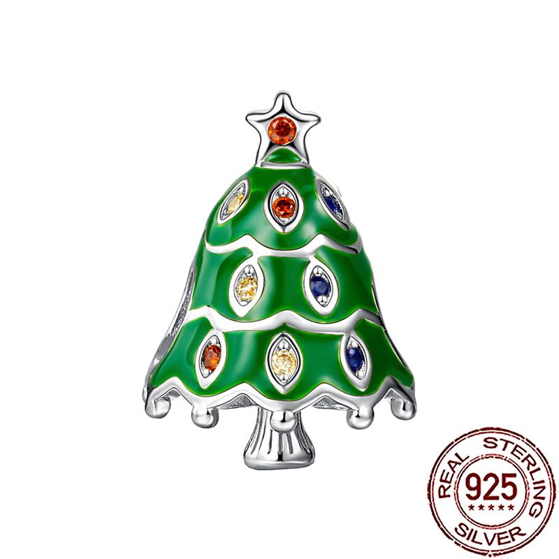 Novos Berloques de Cobre de Natal Papai Noel Berloques para Pulseira Corrente Cobra Colar Feminino Joias Diy