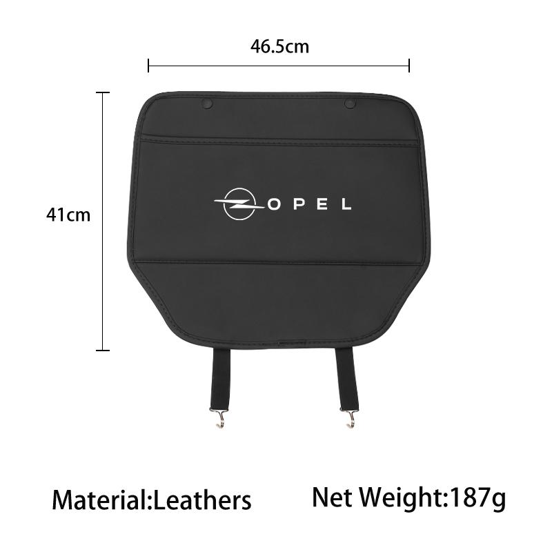 Car Seat Anti-Kick Pad Leather Back Protector Cover For Opel Astra Corsa Insignia Zafira Meriva Grandland Vectra Mokka Vivaro An
