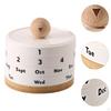 Calendar Accessory Office Reusable Creative Art Rotary for The Chimney At School Home