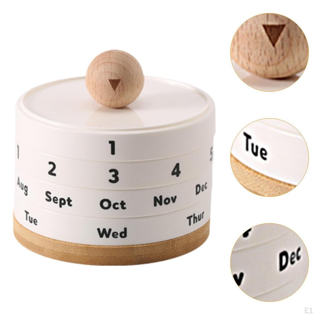 Calendar Accessory Office Reusable Creative Art Rotary for The Chimney At School Home