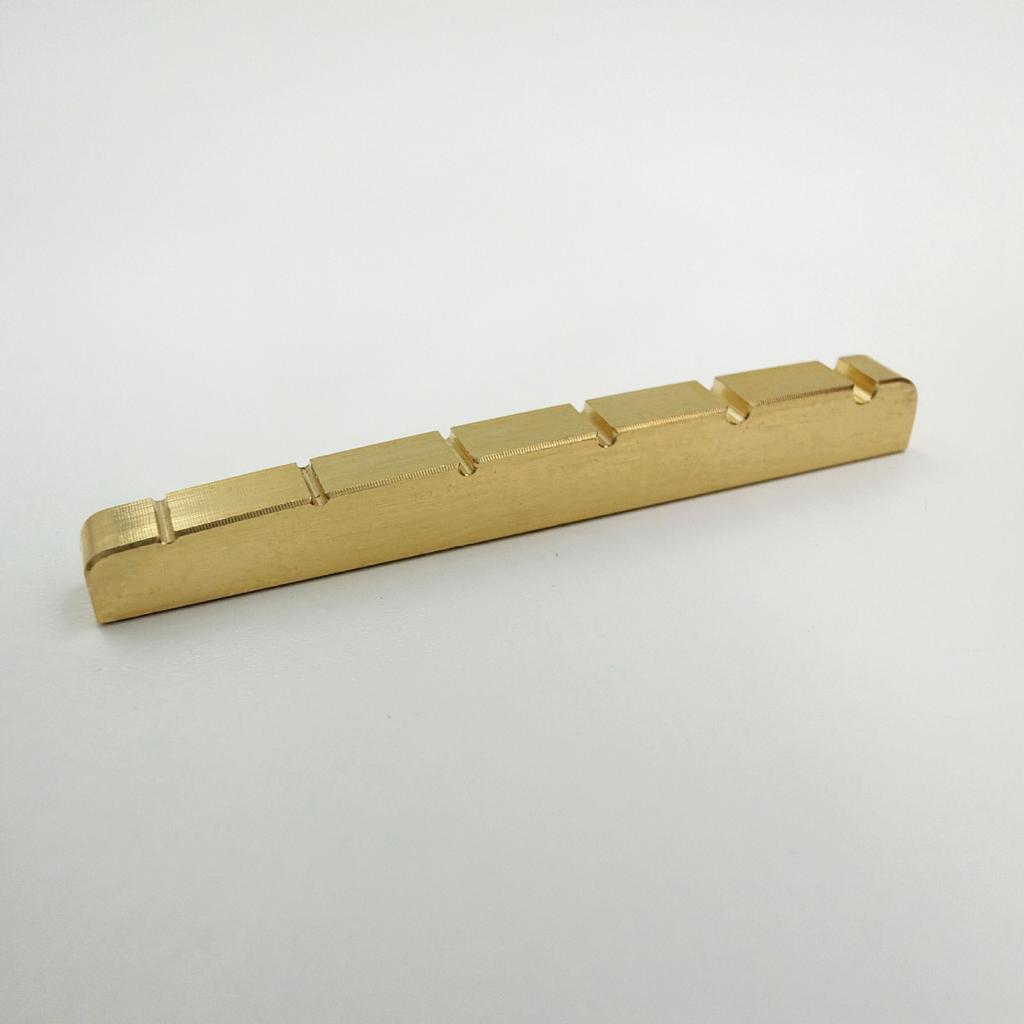 ST 6-Saiten E-Gitarre Messing-Sattel Massiver Reinkupfer E-Gitarren-Sattel Brücke: 42 mm/43 mm lang