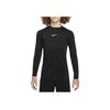 Nike Camiseta Infantil Manga Longa Ajustada Secagem Rápida Tops Infantis Preto FJ6822-010