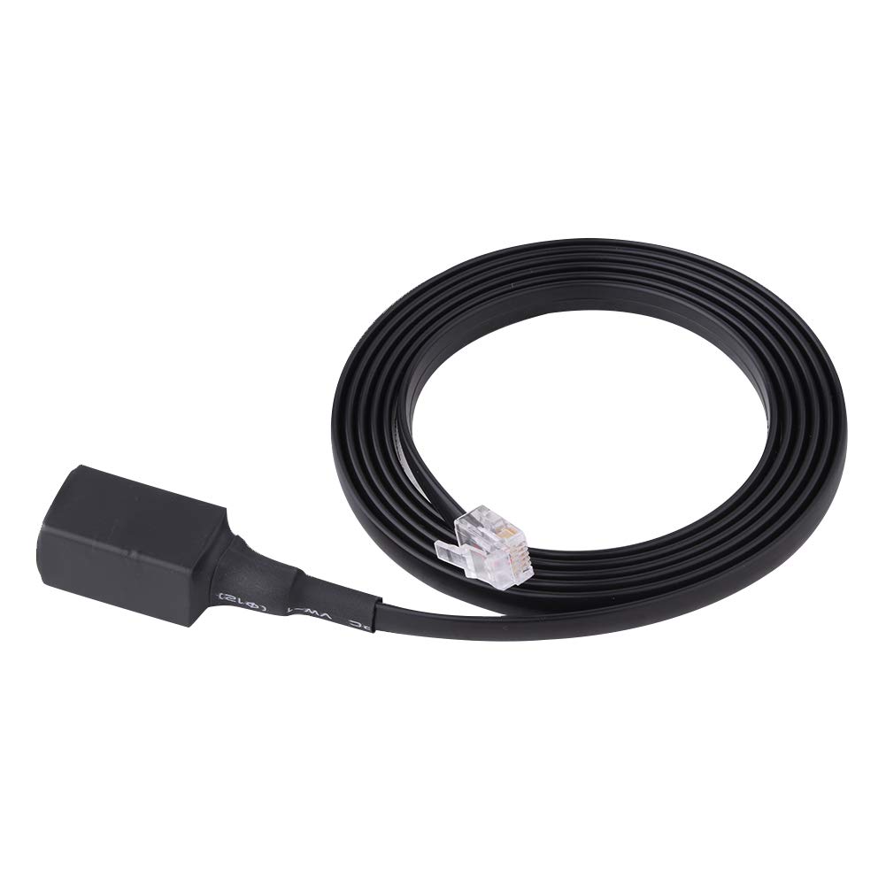 Durable 6-Pin Detachable Handheld Microphone Extension Cable for Yaesu Walkie-Talkies, 155cm Long