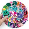 50 Little Monster Doodle Cartoon Cute Reward Children's Gu Card Decorative Skateboard Water Cup Luggage Stickers
