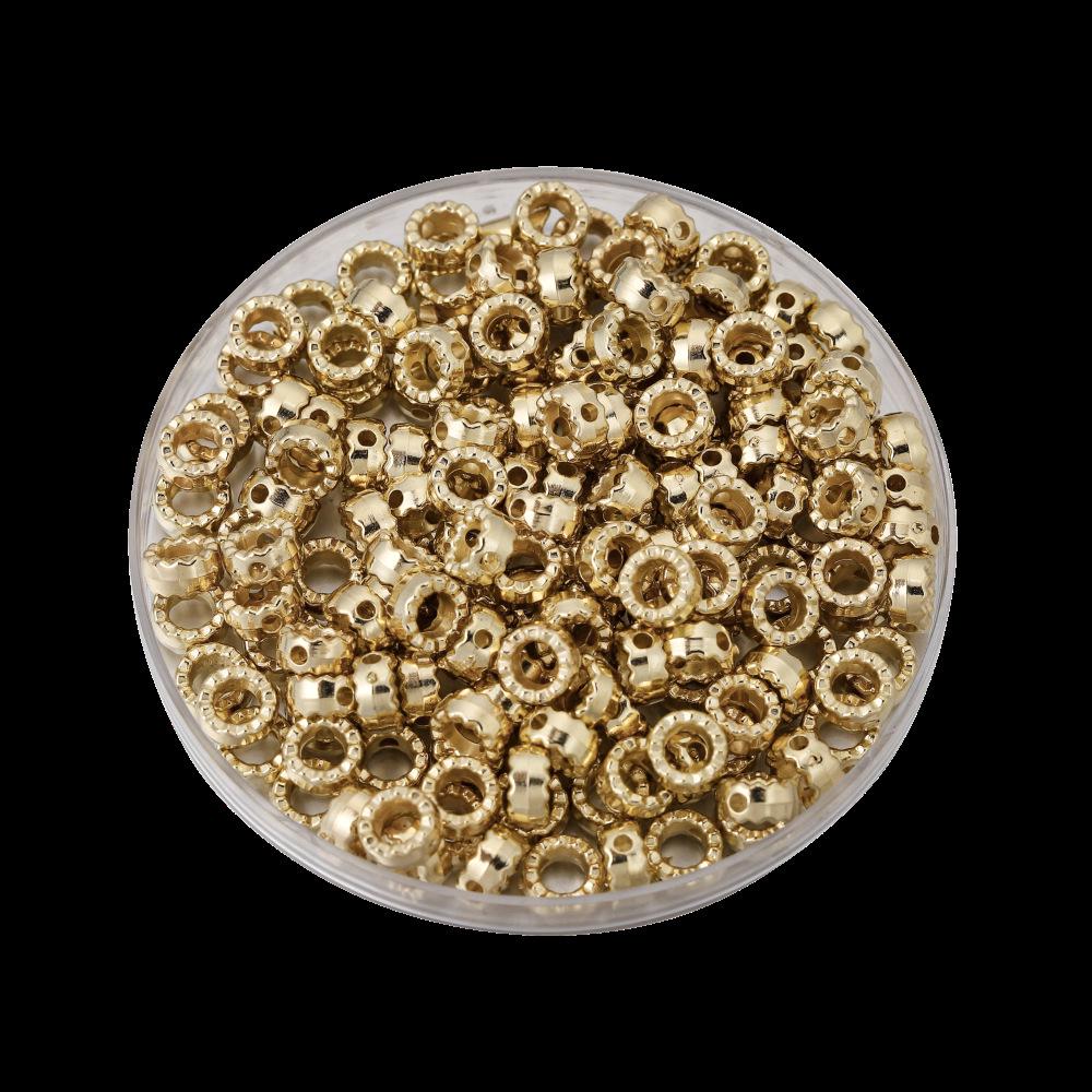 Гальванизированные металлические бусины-разделители CCB в форме сердца, бабочки и клевера для браслетов.