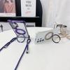 For Samsung Galaxy S25 Ultra Magnetic Case Ring Kickstand TPU+PC Phone Cover with Lanyard