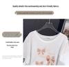 Women's Plus Size Loose Mid-Length Round Neck Short-Sleeve T-Shirt (Sizes 200/300/350 Jin)