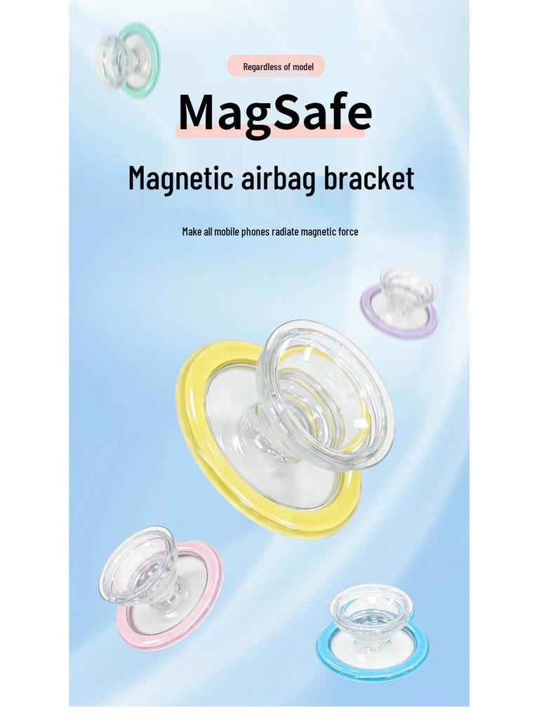 Magsafe Transparent Magnetic Resin Painting Acrylic Retractable Holder