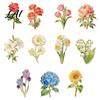 Literary Style Brooch Pin Enamel Flower Design with Smooth Edges Durable Pin Lightweight Zinc Alloy Badge for Jackets Scarves Bags Gift Artistic