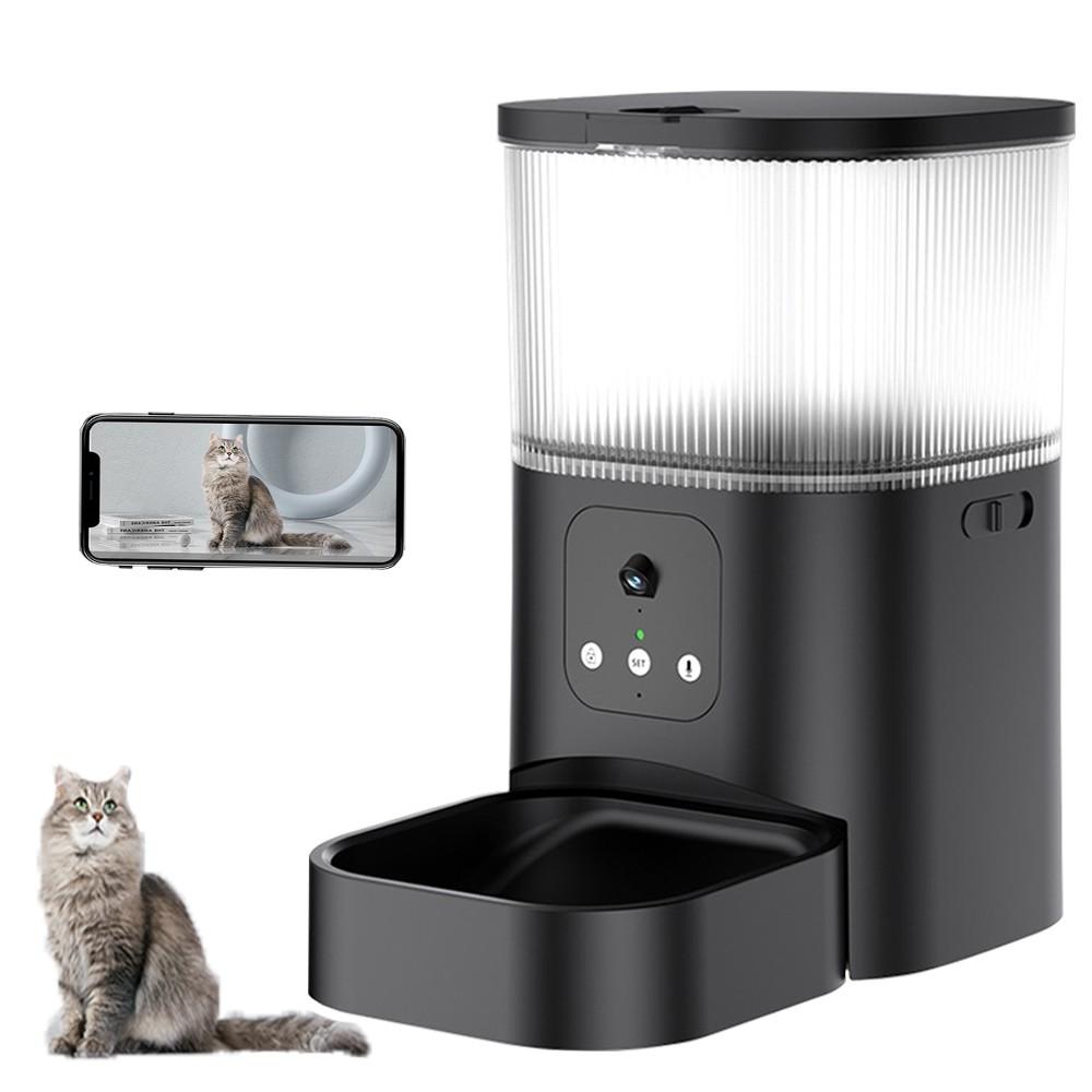 Großvolumiger Automatischer Futterspender für Katzen und Hunde Intelligente Haustierfütterungsmaschine Haushaltskamera Haustierfutterspender