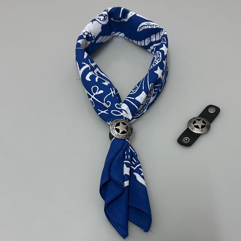 Khakifarbener quadratischer Schal aus reiner Baumwolle im amerikanischen Retro-Vintage-Stil – Herren-Hip-Hop-Kopftuch/Gesichtstuch