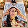 Flanell-DeckeLana Del Rey Warme Weiche Überwurfdecke für den Innenbereich Sofa Bett Wohnzimmer
