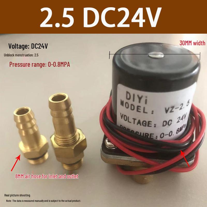 MIG/MAG & TIG Welder Solenoid: 220V, 12V Electromagnetic Gas Valve, 24V Electric Valve, 36V Argon Valve with Retaining Clip, 1.5