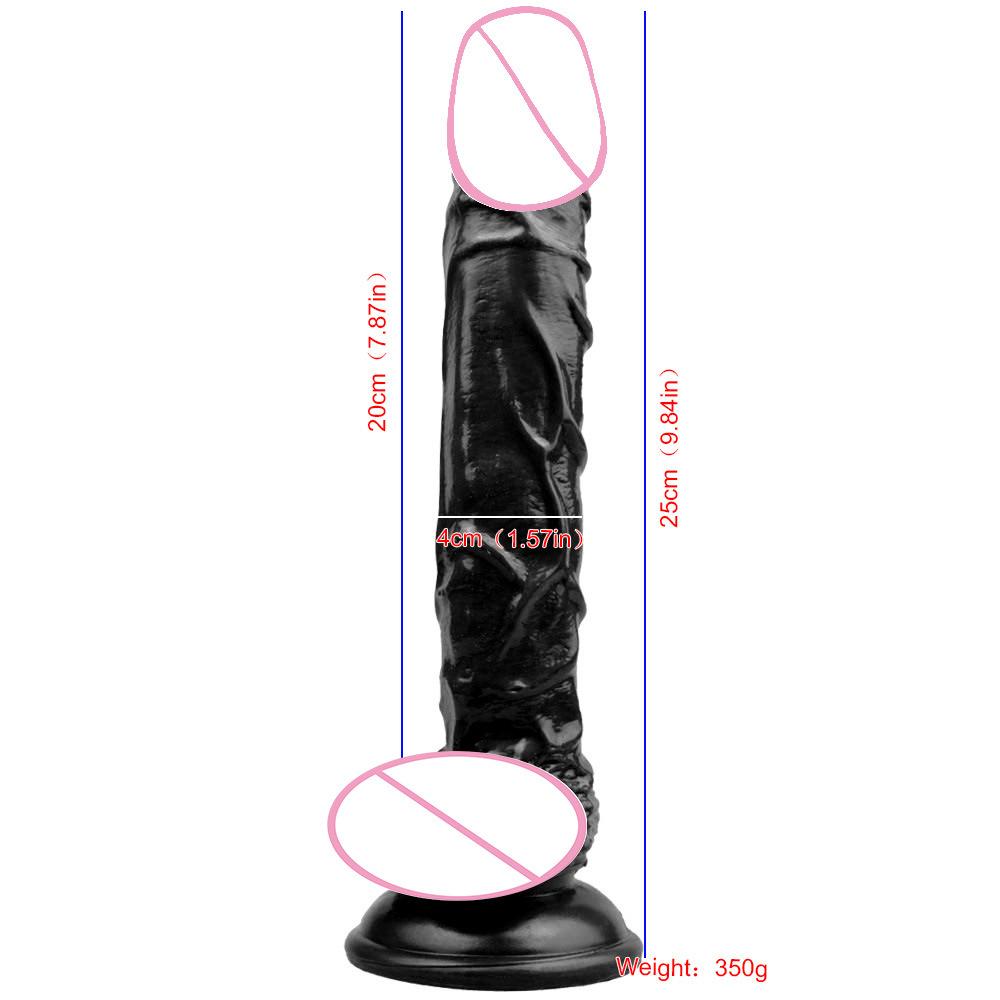 Simulated Dildo Length 25cm/9.84in Diameter 4cm/1.57in Female Masturbator Soft Dildo