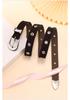 Women's Genuine Cowhide Leather Belt - Versatile Punk Style for Casual Pants and Jeans