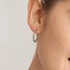 Retro Hong Kong style temperament earrings, fashionable geometric circle ears, metal ear buckles, hot-selling Temu light luxury earrings