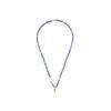 Collier - LUXENTER - Iszun - Argent 925 - Or jaune 18k - Cristal bleu foncé