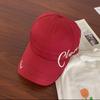Sun hat duck tongue half-empty face ponytail letters show big head baseball cap women can tie British wind breathable high small top