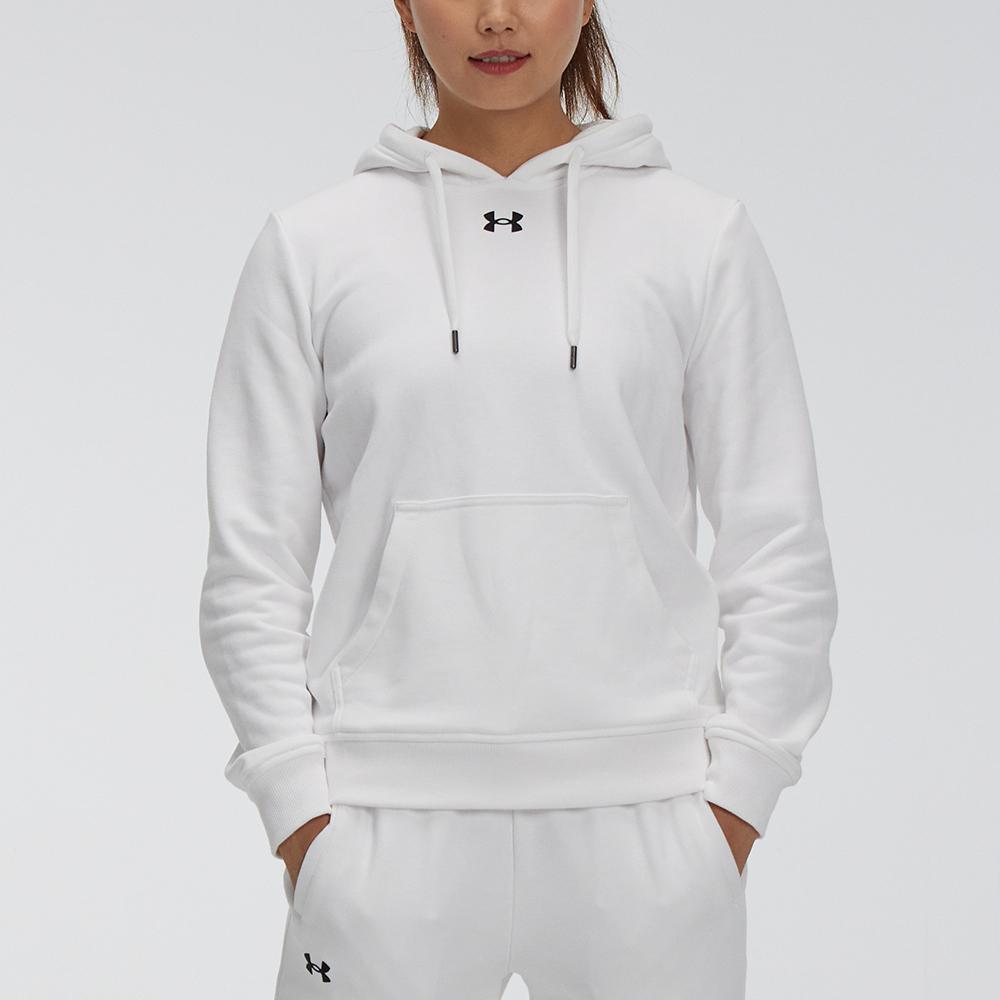 Under Armour Sports Casual Knitted Hooded Training Sweatshirt Women sweatshirt White 21600304-100