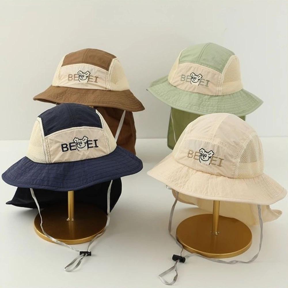 Quick Drying Fisherman Cap Wide Brim Children Mesh Cap New Sun Protection Cap  for Summer