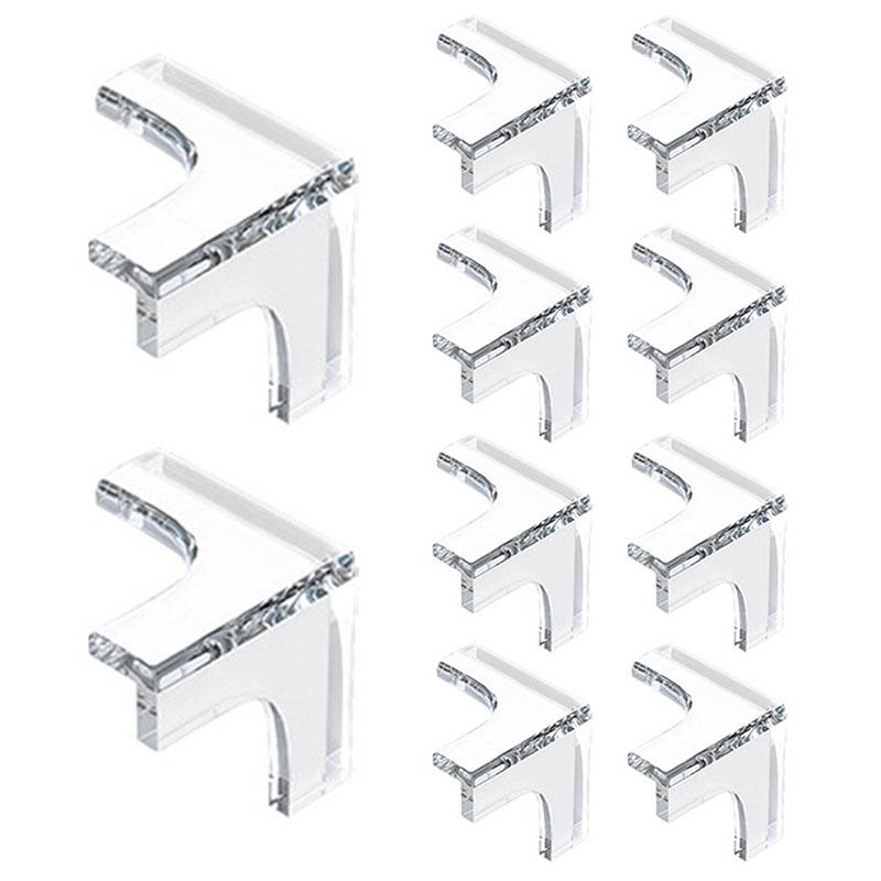 10Pcs Transparent Child Safety Corner Protectors Furniture Corner Edge Safety Protectors PVC Corner Bumpers Covers
