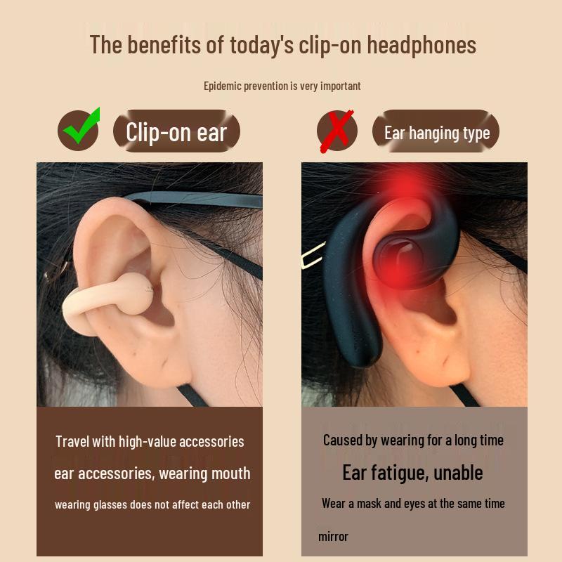E100 Wireless Air Conduction Sport Earphones with Smart Display